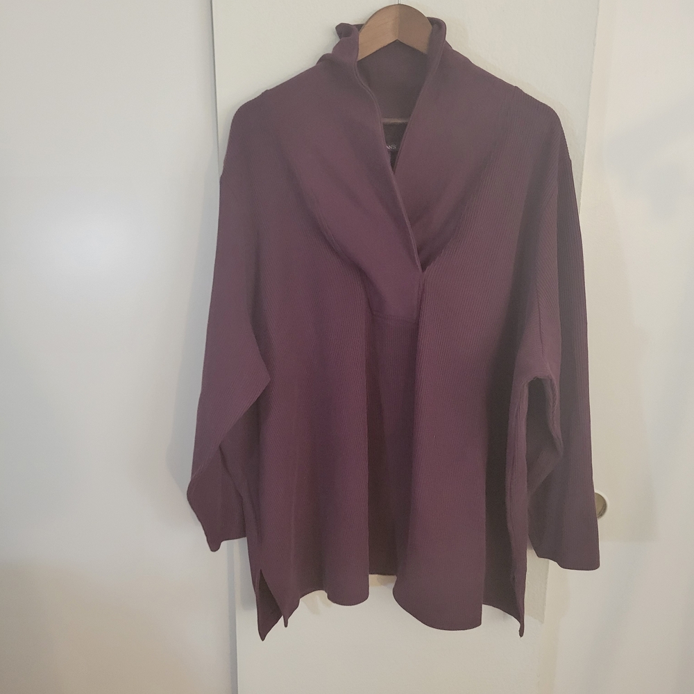 Roaman's Deep Purple Themal Women's Tunic